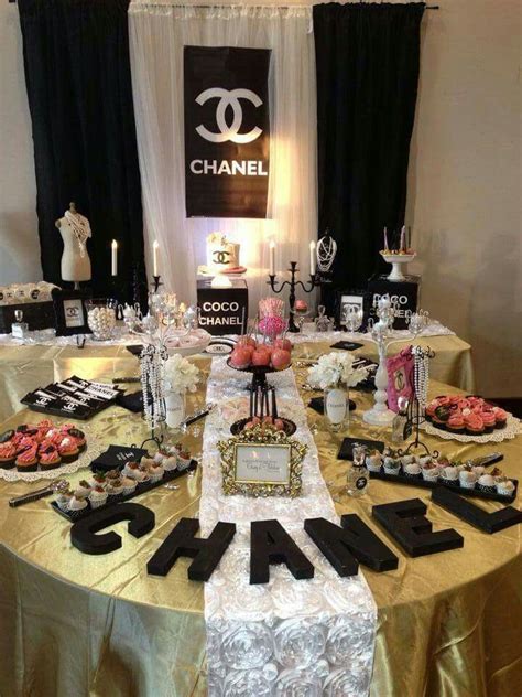 chanel party decorations uk|Chanel theme party ideas.